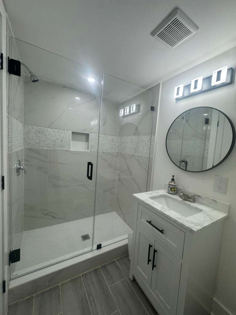 Bathroom remodeling project